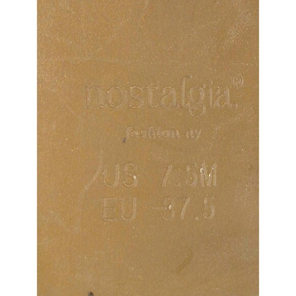 Nostalgia Women's Beige Lambskin Ballet Flats With Bow Size 7.5 Preppy Academia - Picture 5 of 7